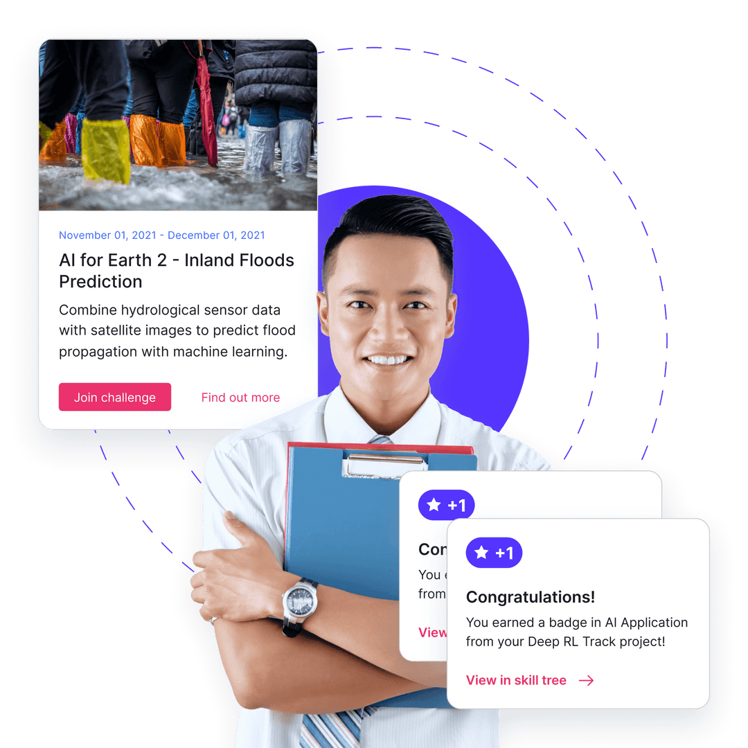 Upskill your teams in ai. Keep up with the competition by training your teams to become AI experts anddrive your competitive edge. We prodive ai learning for businesses and ai talent solutions for teams.